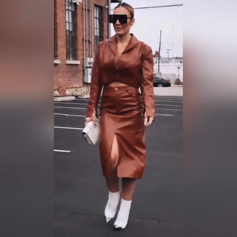 NEW Byegreis Ainsley Cropped Blazer and Midi Skirt - Picture 1 of 15